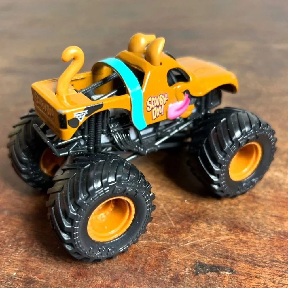 Monster Jam Diecast Monster Trucks - Scooby-Doo,  Dragon & Iron Warrior, Lot (3)